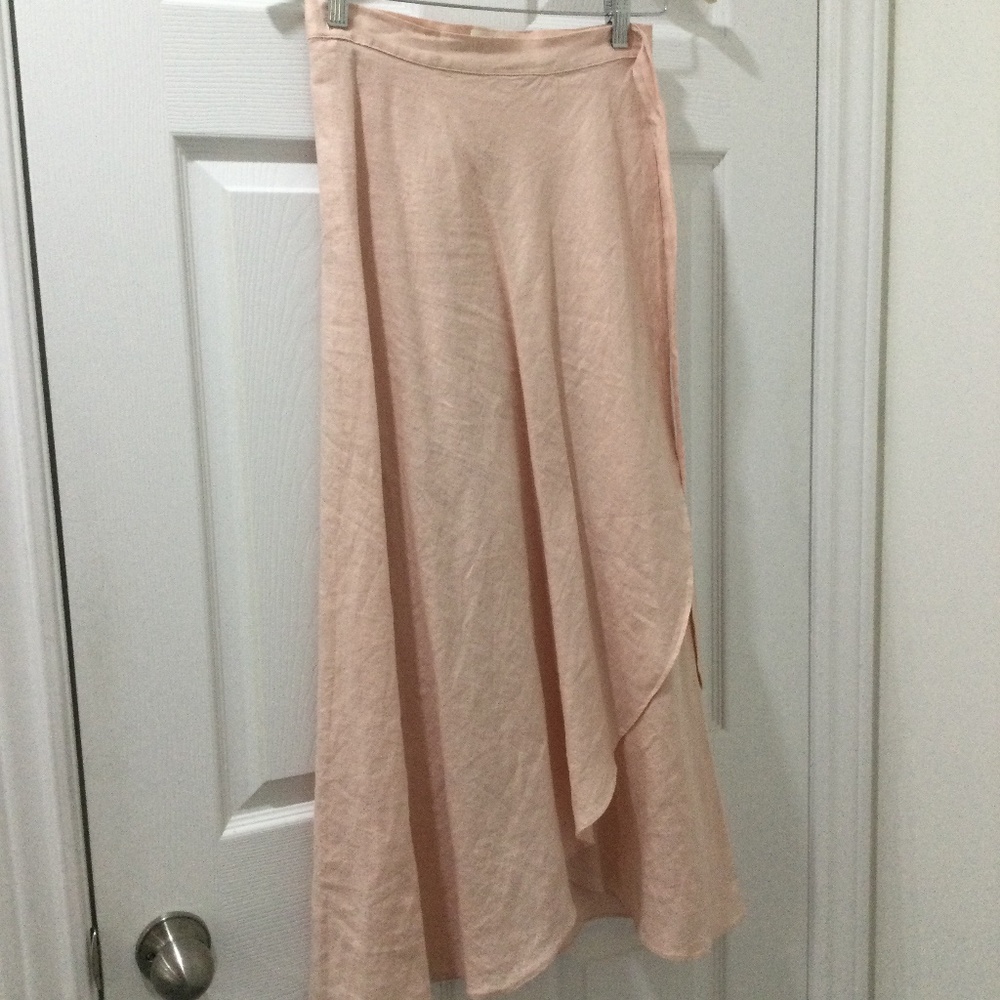 Linen Wrap Skirt